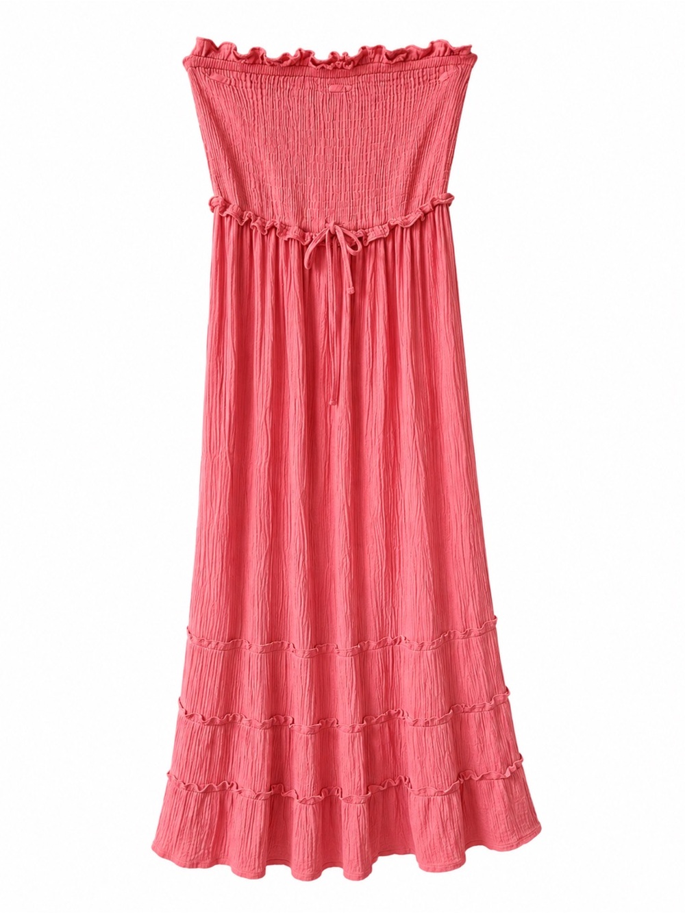 Strapless Smocked Maxi Dress - Picture 1 of 3